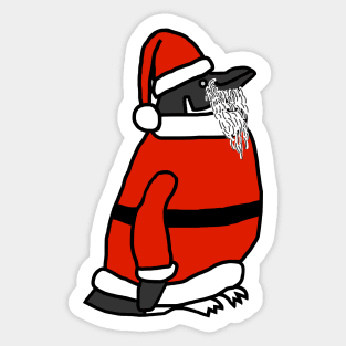 Cute Christmas Santa Penguin Sticker